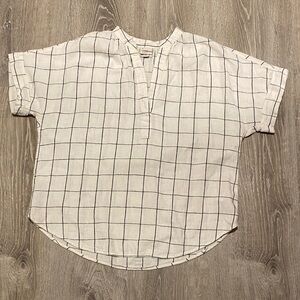 a new day Linen Blend Top M